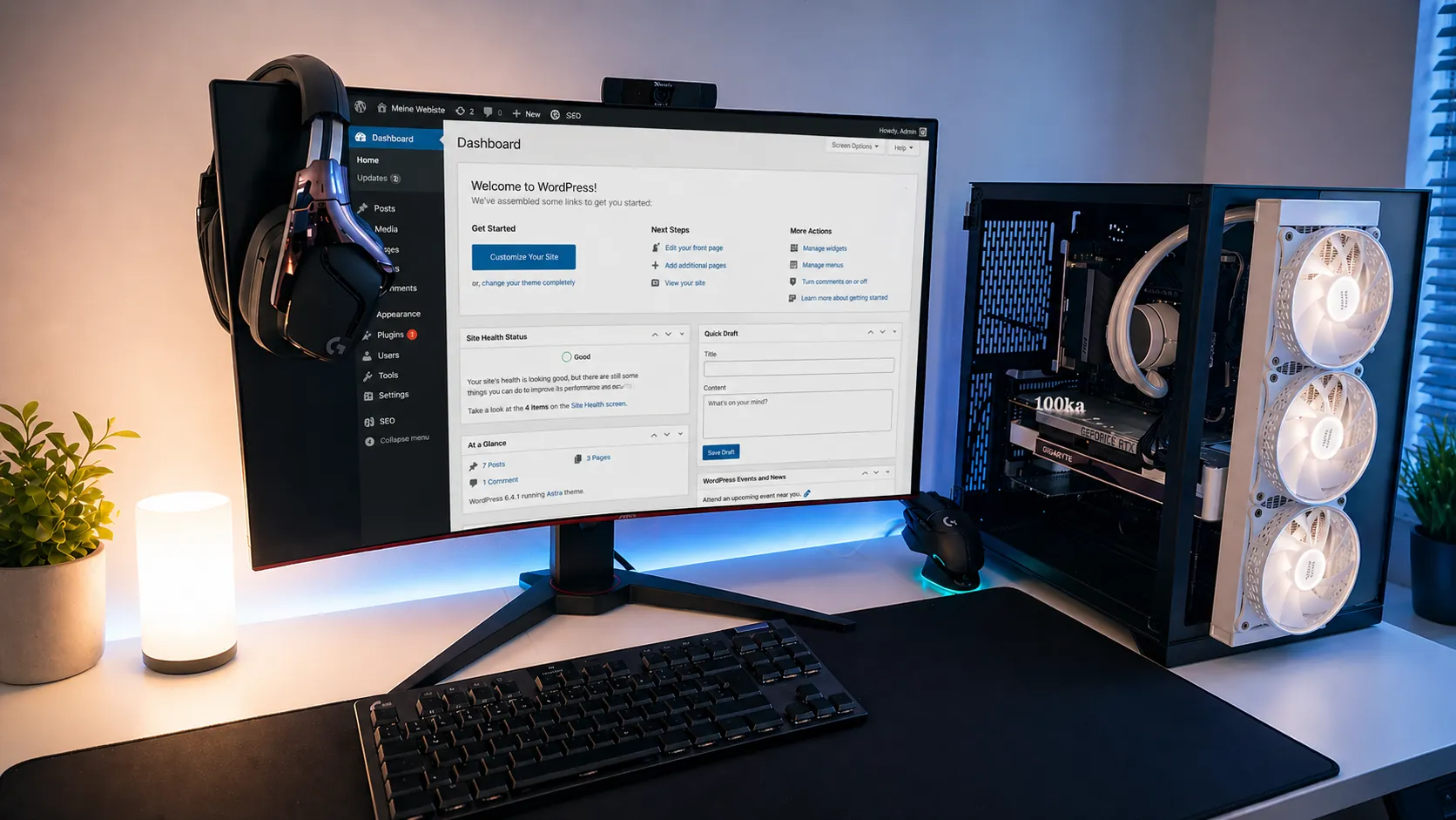 Webdesign Arbeitsplatz